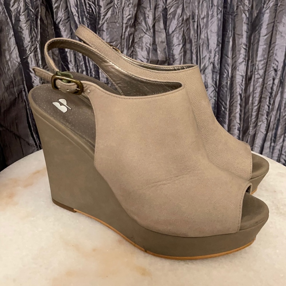 Nordstrom BP peep toe wedges
